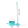 Square Spin Mop Bucket Set dengan Wringer (2 isi ulang)